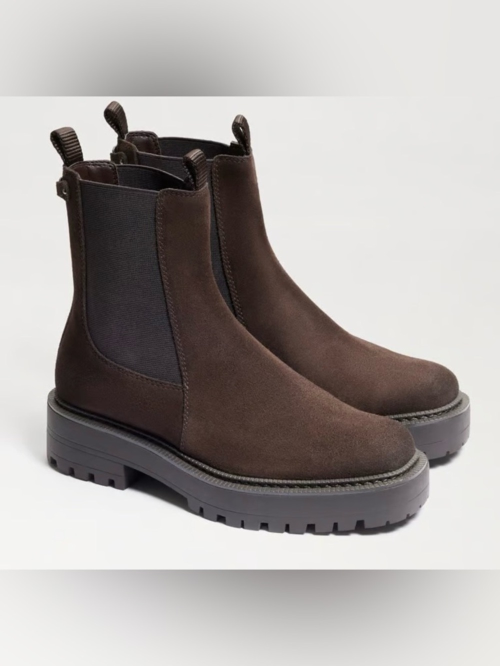 Sam Edelman Laguna Brown Suede Chelsea Boots 7.5 NWOT